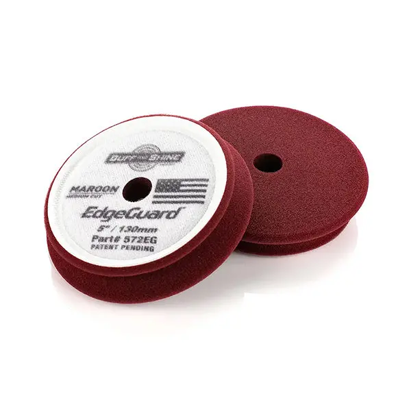 Buff And Shine Edgeguard 5" Maroon Medium Cut Pad 1