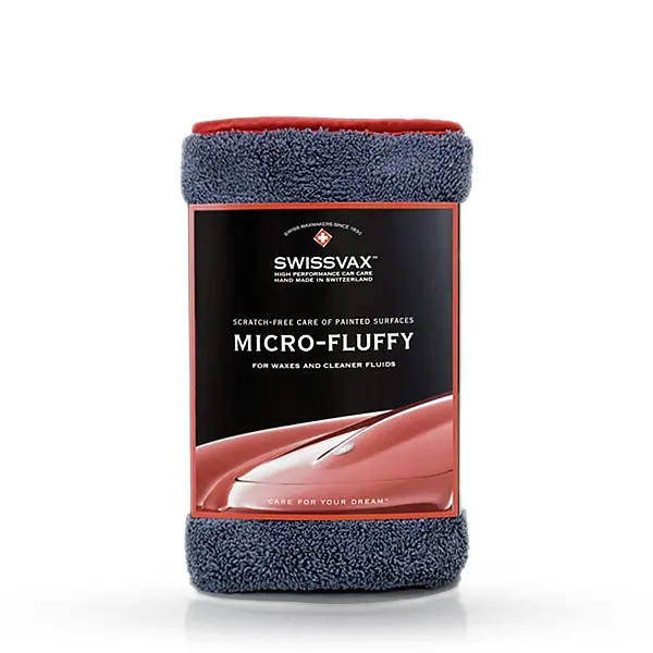 Swissvax Micro-Fluffy Wax Towel Anthracite Red Se1091112 1