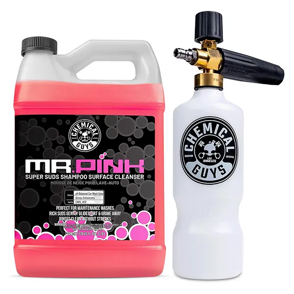 Chemical Guys Mr Pink Shampoo W/Max 8 Cannon Bundle 1