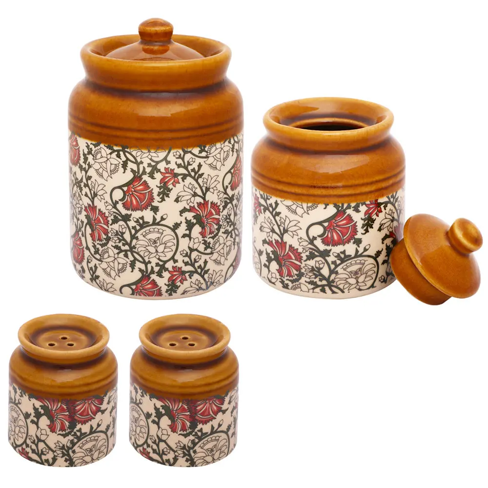Pattachitra Burni Jar Set Of 4 1