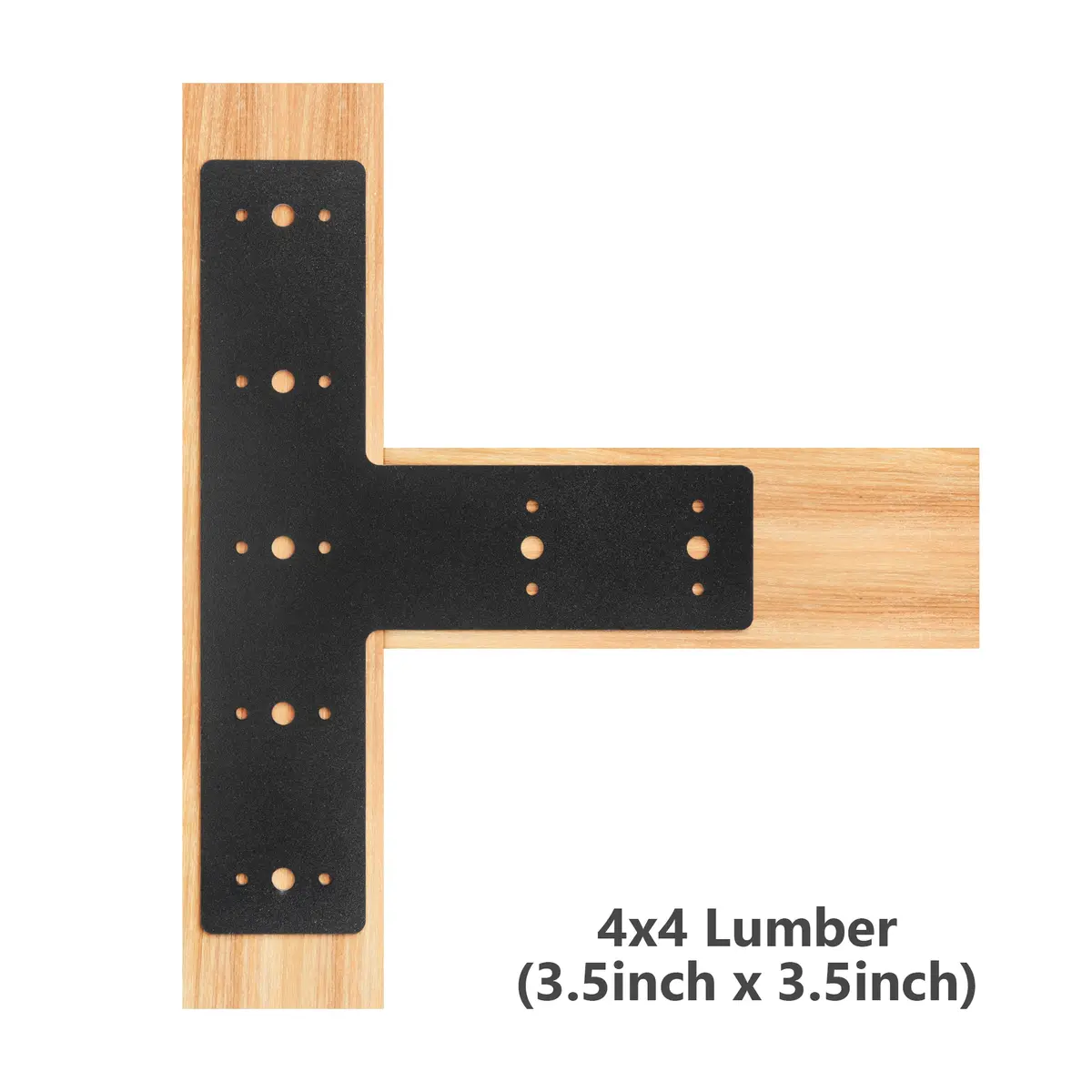 Sihnman 10"X8.5" Steel T Mending Plate (1 Pc) For Trusses And Framing | T Shape Gable Plate, Truss Plate, Seismic Retro 1
