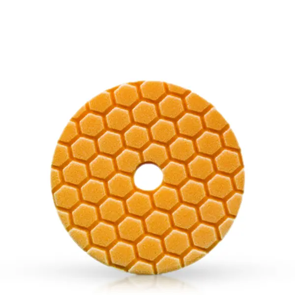 _Chemical Guys Hex Logic Quantum Medium Cutting Pad Orange 5.5" Bufx112hex5 1