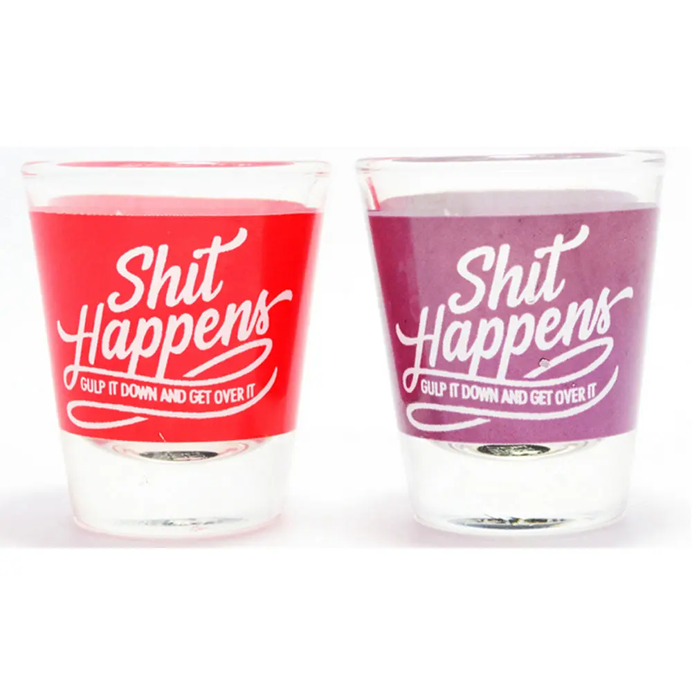Shit Happens Shot Glass (Set Of 2) 1