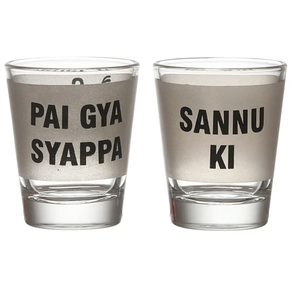 Pai Gaya Syappa - Sannu Ki Shot Glass Set Of 2 1