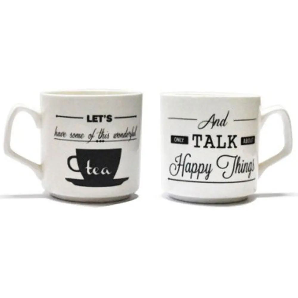 Tea Talk Cups (Set Of 2) 1