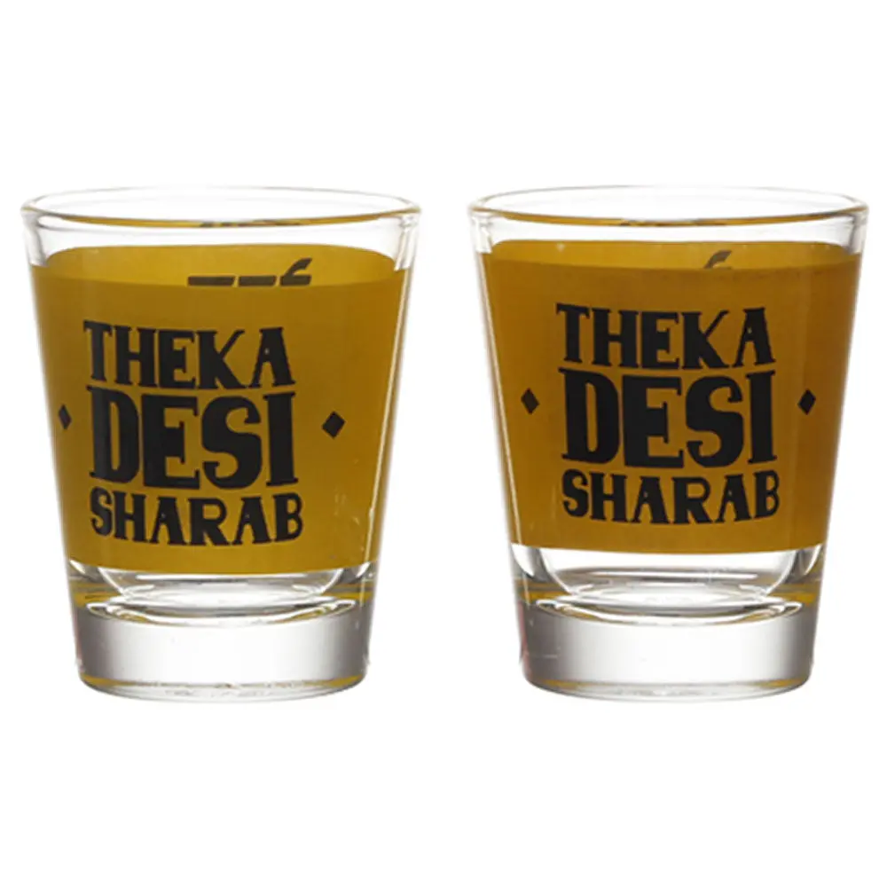 Theka Desi Sharab Shot Glass Set Of 2 1