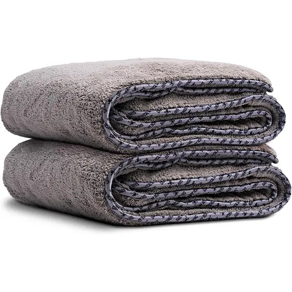 Chemical Guys *2Pk* Woolly Mammoth Grey Drying Towel Bundle 1