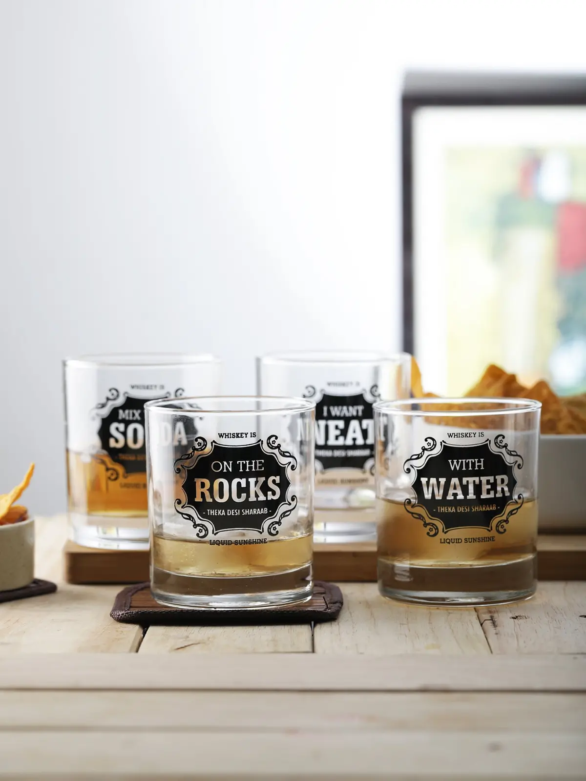 Whiskey For All Glasses (Set Of 4) 1