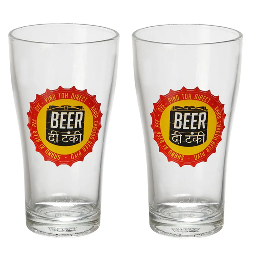 Beer Di Tanki Beer Glass Set Of 2 (360Ml) 1