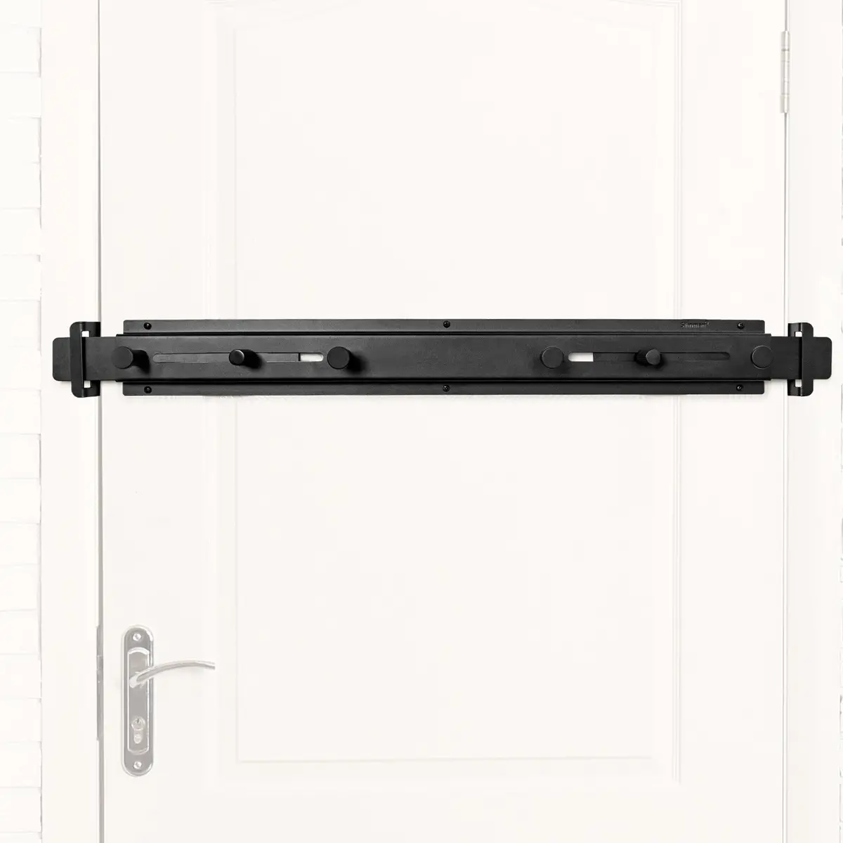 Sihnman Door Barricade Bar With Door Hook Door Hanger (Structure Steel) For Door Security Reinforcement And Home Protection. Stop House Intruder And Childproof. 1