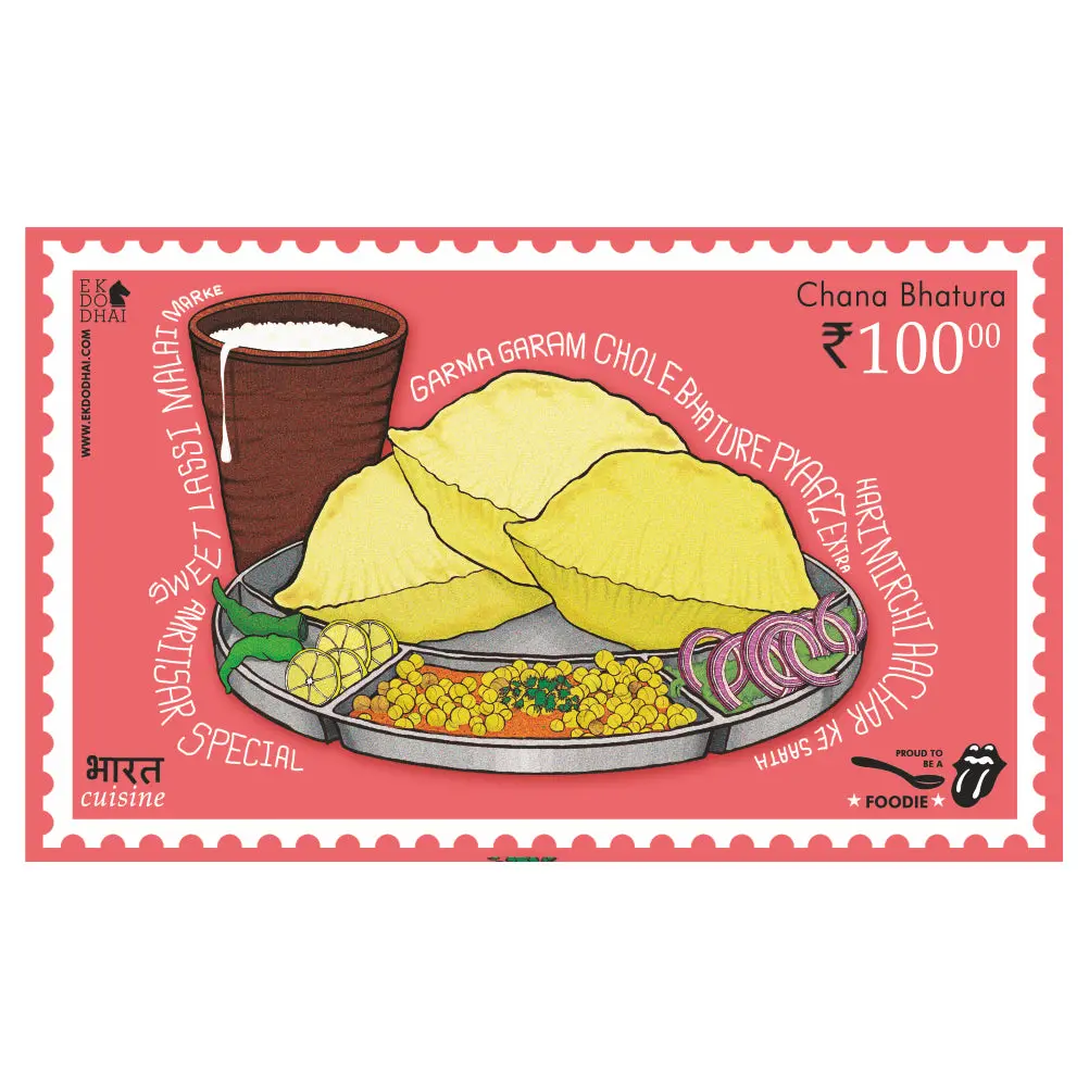 Foodie Chole Bhature Magnet 1