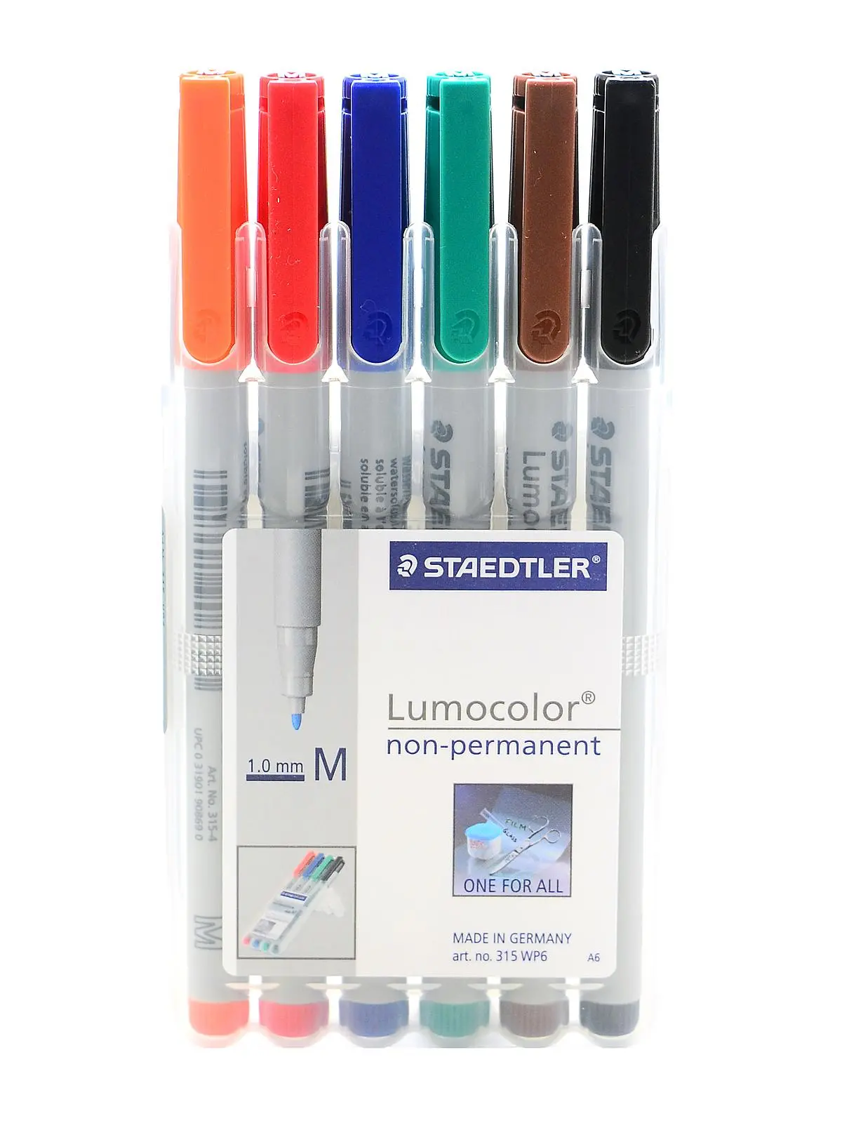 Marker - Lumocolor - Non-Permanent - 0.4 Mm - 6 Pack Assorted 1
