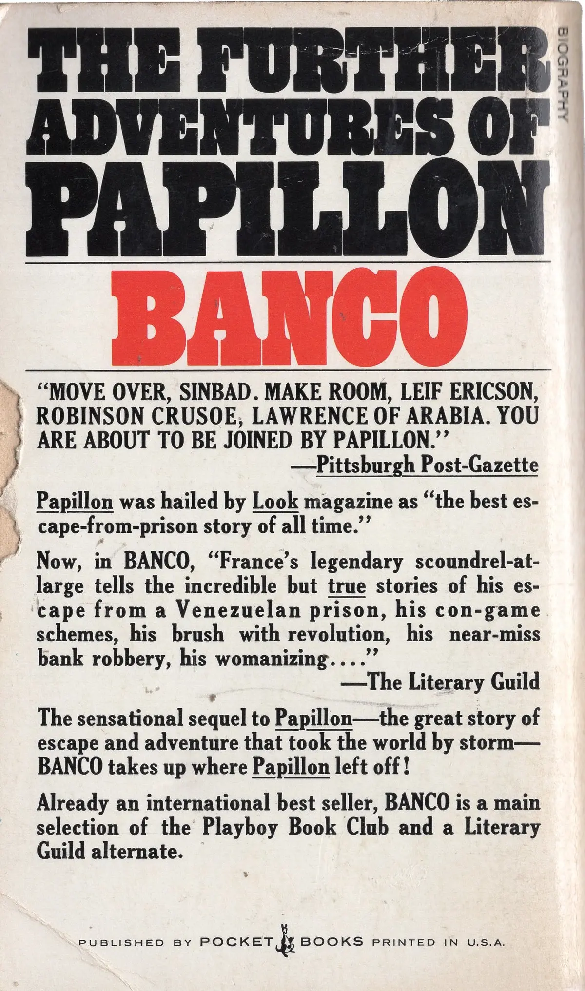 Banco The Further Adventures Of Papillon 2