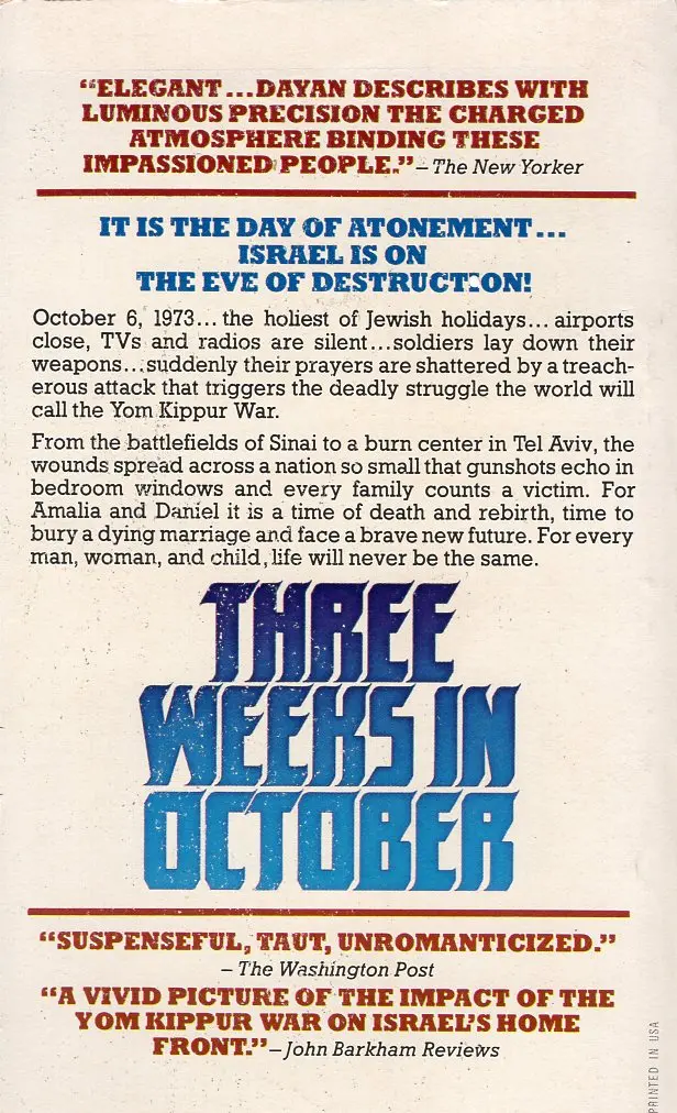 Three Weeks In October 2