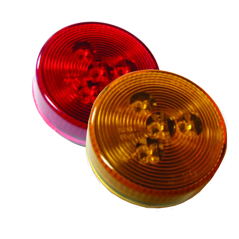 2-1/2" Round Led Marker / Clearance Light,  Pc Rated, Stud Mount 1