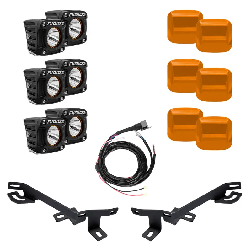 Rigid Industries Revolve Led Headlight Kit For 2017+ Can-Am Maverick X3 1