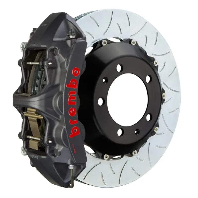 Brembo Front Gts Big Brake Kit For 2001–2004 Porsche 996 C4S – 6-Piston Calipers, 380X34Mm Two-Piece Slotted Rotors (Type 3, Black) 1
