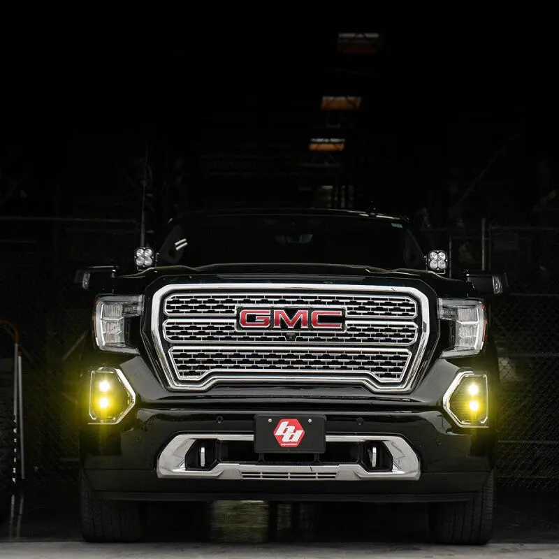 Baja Designs Fog Pocket Mount Kit For 2019+ Gmc Sierra 1500 – Clear Spot Or Amber Wide Cornering Optics 1