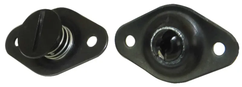 Moroso Quick-Fastener Self-Ejecting Fasteners – 5/16" × 0.400", Aluminum, Black Finish (10-Pack) 1