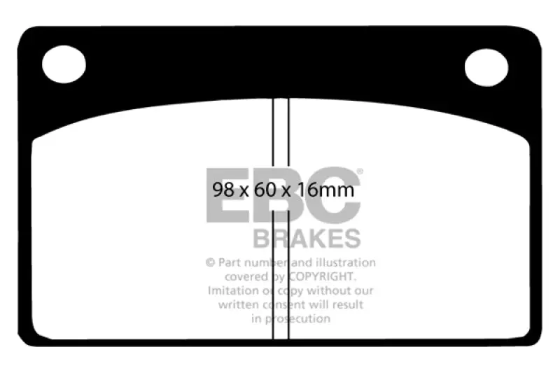 Ebc Ultimax2 Front Brake Pads For 1966–1968 Volvo 140 – 1.8L Engine 1