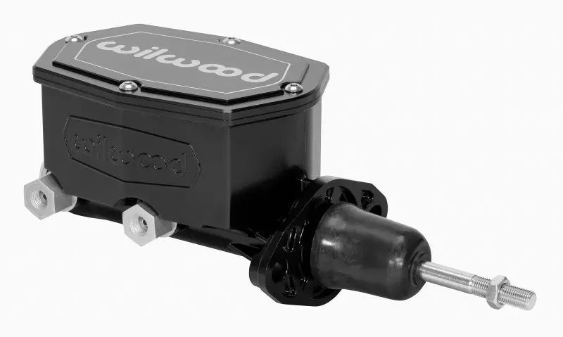 Wilwood Compact Tandem Master Cylinder – 7/8" Bore With Integrated Pushrod (Black Finish) 1