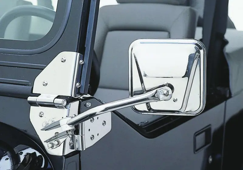 Rampage Stainless Steel Side Mirrors For 1955–1983 Jeep Cj5 1
