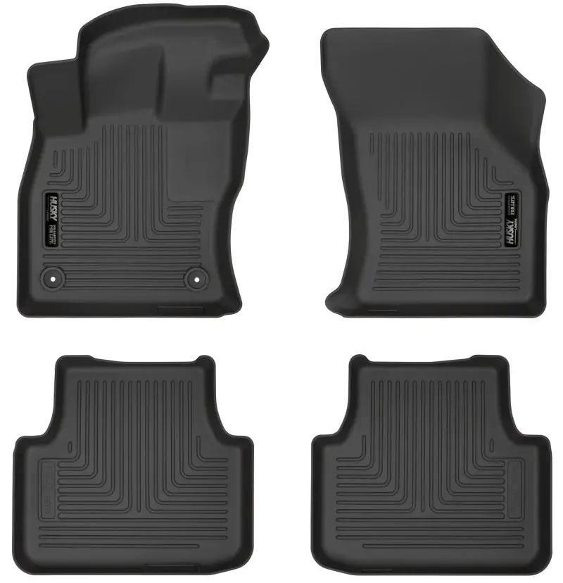 Husky Liners Weatherbeater Floor Mats For 2019–2023 Vw Jetta – Front & Second-Row, Black 1