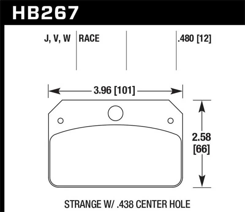 Hawk Dtc-30 Race Brake Pads – Compatible With Strange Calipers Featuring 0.438-Inch Center Hole 1