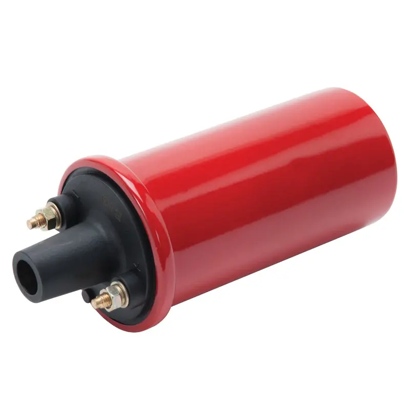 Edelbrock Red-Anodized Electronic Oil-Filled Ignition Coil 1