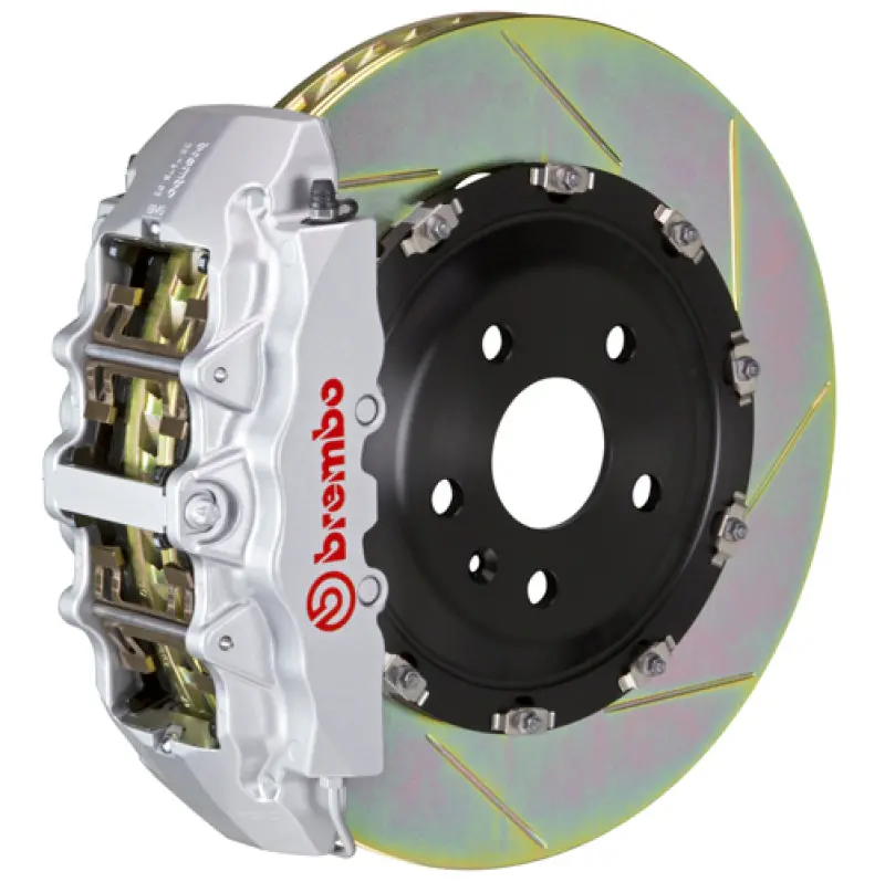 Brembo Front Big Brake Kit For 2008–2014 Dodge Challenger Srt8 – 6-Piston Calipers, Slotted 380X34Mm Two-Piece Rotors 1
