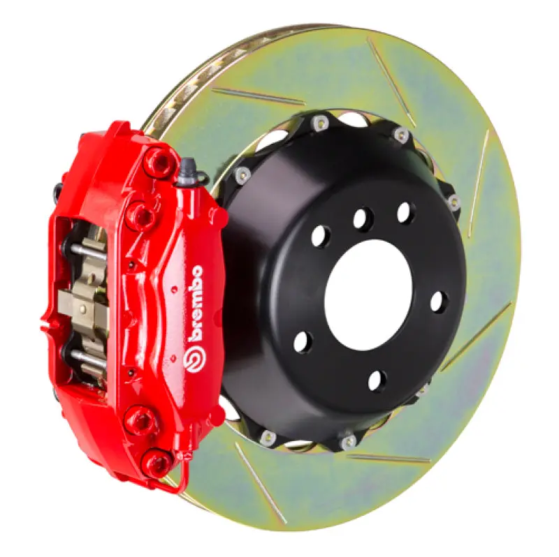 Brembo Gt Big Brake Kit – Rear 4-Piston Calipers With 345×28Mm Two-Piece Slotted Rotors For 2004–2009 Cadillac Xlr & 2005–2013 Corvette 1
