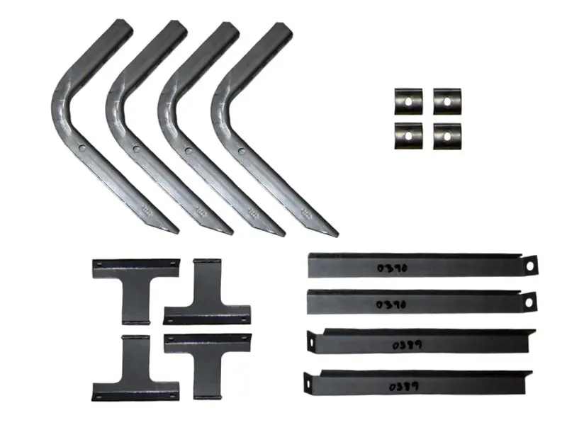 Lund Ez Running Board Mounting Bracket Kit For 1998–2010 Ford Ranger Standard Cab – Bright Silver Finish 1