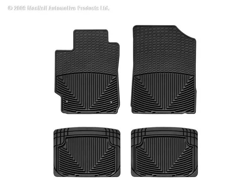 Wt Rubber Rear Floor Mats – Heavy-Duty Black All-Weather Protection 1