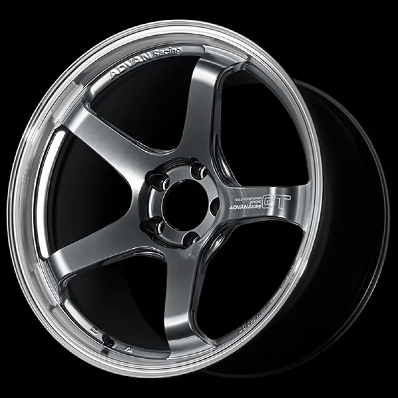 Advan Gt Beyond 19X9.0 / +25 Offset / 5-114.3 Bc / +25Mm Bore / Machining & Hyper Platinum Black 1