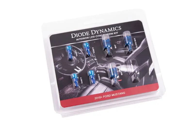 Diode Dynamics Stage 2 Interior Led Light Kit For 2018–2019 Mustang – Blue Accent Lighting 1