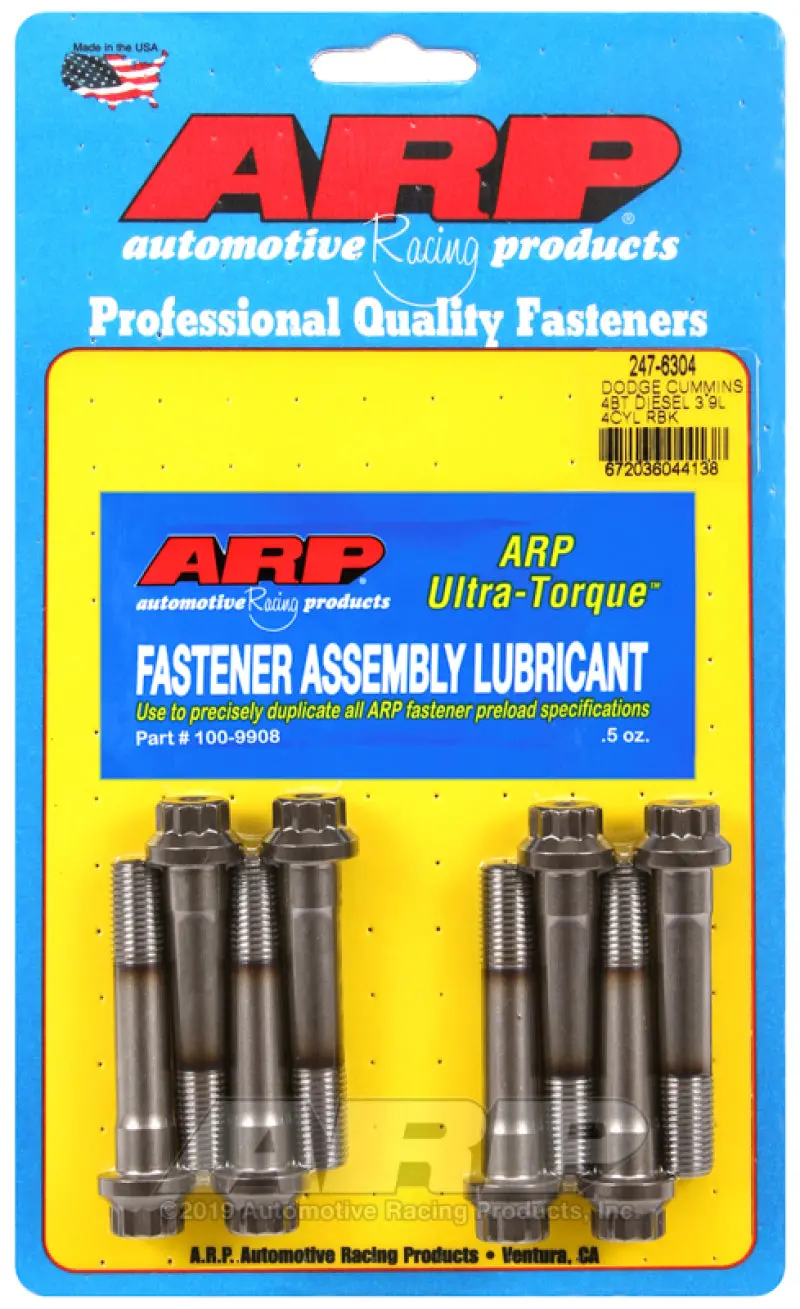 Arp 2000 Rod Bolt Kit For Dodge Cummins 3.9L 8-Valve Diesel Engines 1