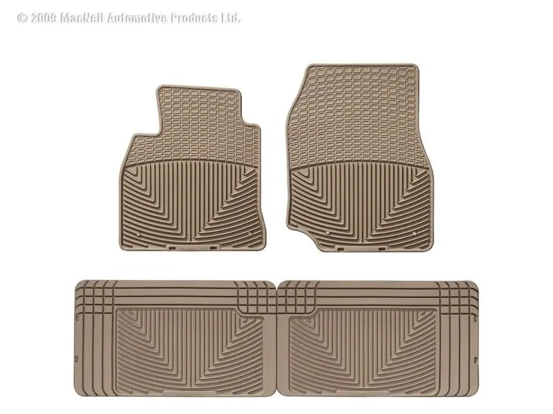 Wt Rubber Floor Mats – Front Row, Tan Color 1