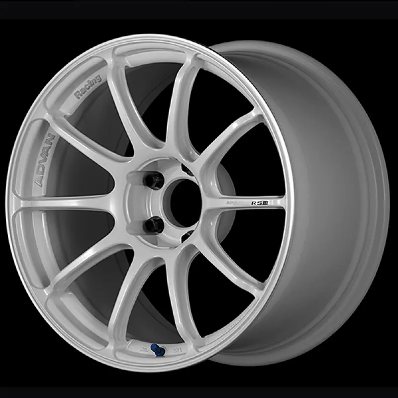 Advan Rsiii Forged Alloy Wheel – 18X8.0", +48Mm Offset, 5X100 Pcd, 63.1Mm Bore, Racing White Metallic Finish 1
