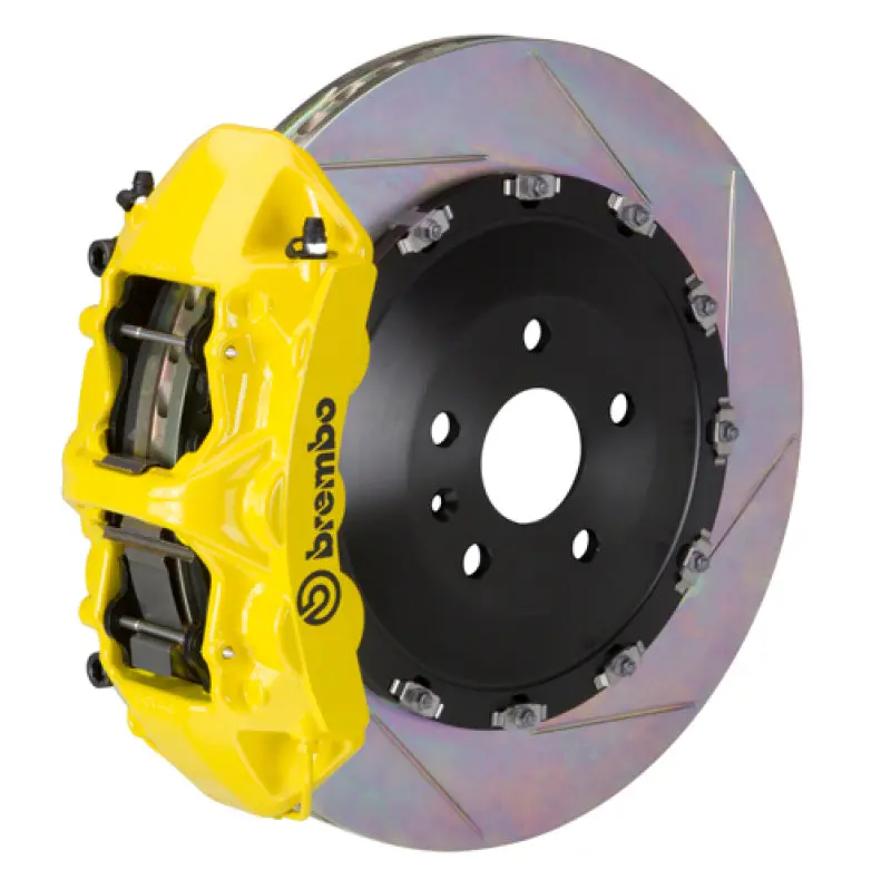 Brembo Front Gt Big Brake Kit – 6-Piston Calipers With 405X34Mm Two-Piece Slotted Rotors For 2010–2012 Range Rover (Type 1, Yellow) 1
