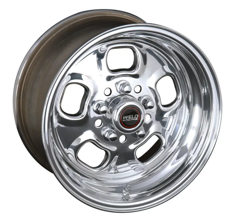 Weld Rodlite Drag Wheel – 15X14", 5X4.5" & 5X4.75" Bolt Pattern, 6.5" Backspace, Polished Non-Beadlock Design 1