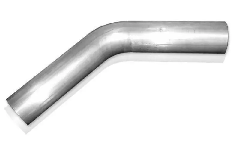 Stainless Works 3.5-Inch Diameter 45-Degree Mandrel-Bent Exhaust Pipe Section 1