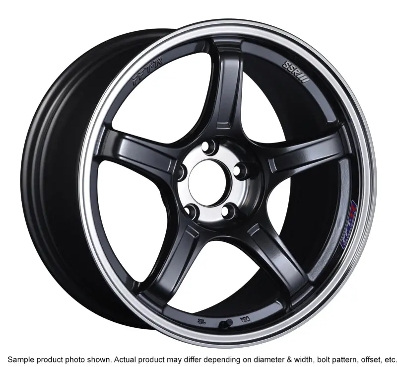 Ssr Gtx03 Forged Alloy Wheel – 18X9.5, 5X114.3 Bolt Pattern, +22Mm Offset, Black Graphite Finish 1