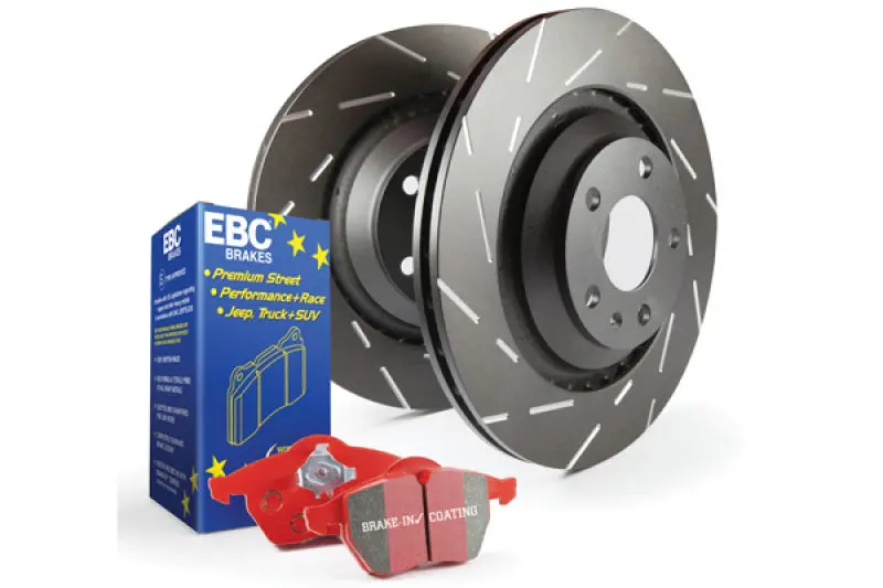 Ebc Redstuff Street & Track Brake Kit – S4 Pads + Usr Drilled & Slotted Rotors 1
