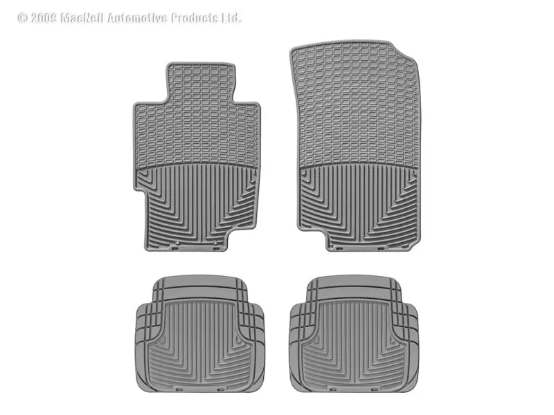 Wt Rubber Rear Floor Mats – Gray 1