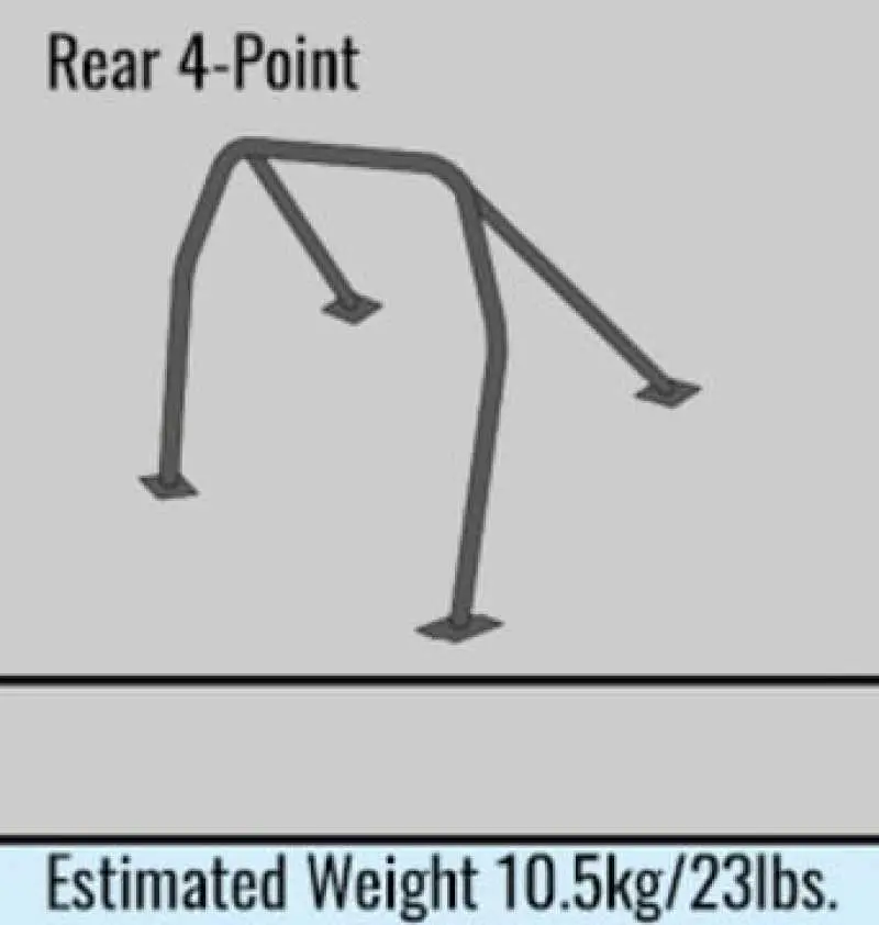 Cusco D1 Chromoly 4-Point Roll Cage In Blue For 2018+ Honda Civic Type R & 2017+ 5-Door Hatchback 1