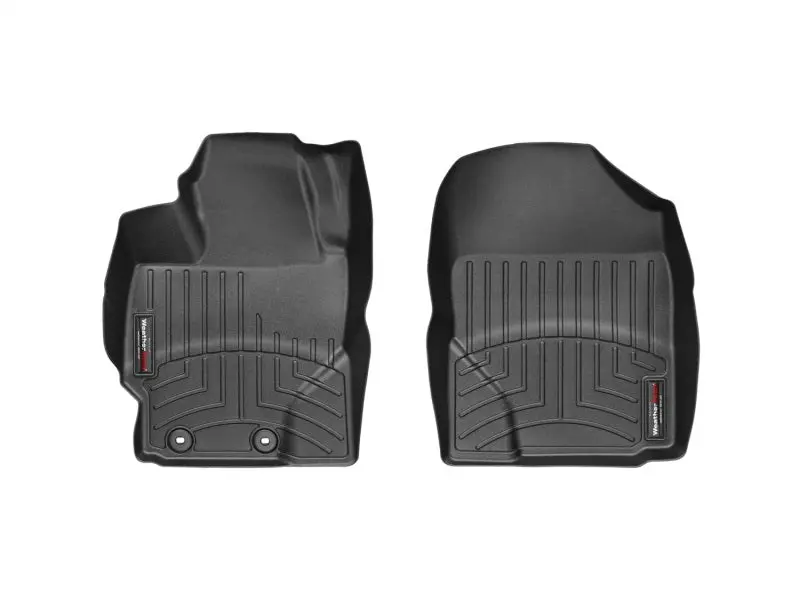 Weathertech Front Floor Liners For 2012+ Toyota Yaris – Custom-Fit, Black Thermoplastic 1