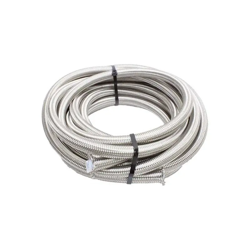 Snow Performance 6An Braided Stainless Steel Ptfe Hose – 15-Foot Length, High-Pressure Rated 1