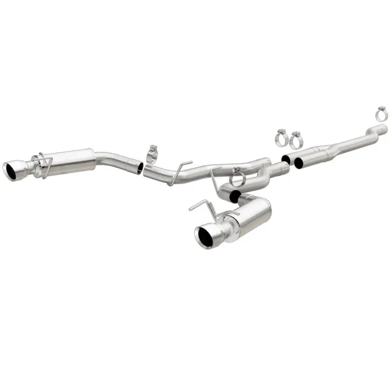 Magnaflow Competition Cat-Back Exhaust – Stainless Steel, 2.5-Inch Diameter, Dual Polished Tips For 2015 Ford Mustang Ecoboost 1