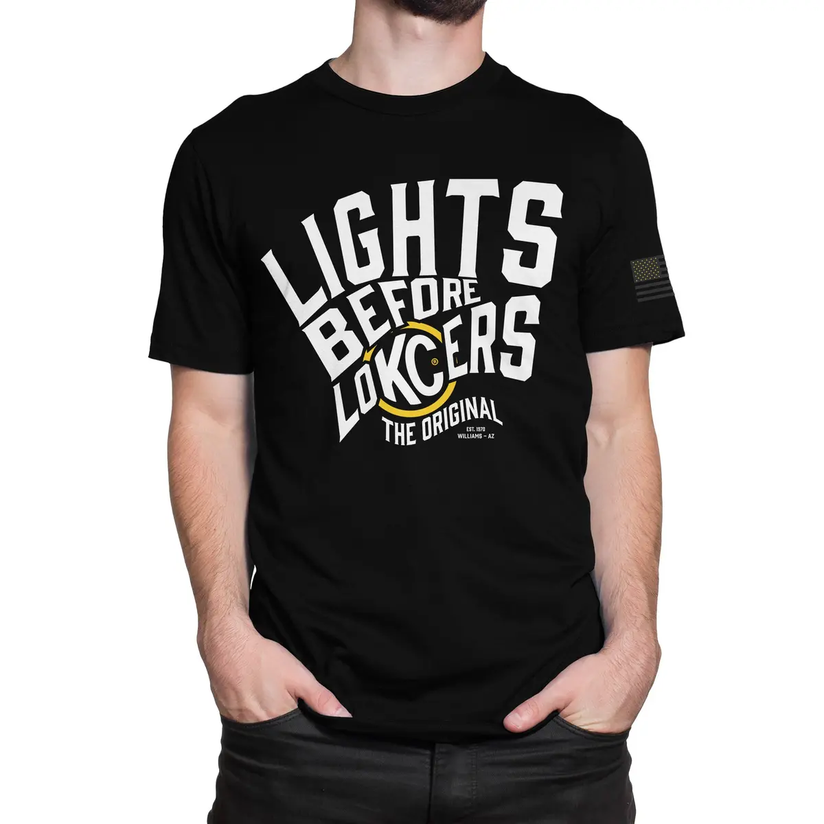 Kc Hilites Locker Tee – Black Cotton Crewneck T-Shirt, Medium Size 1