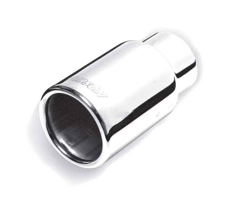 Gibson Stainless Steel Rolled Edge Exhaust Tip — 3" Od, 2.25" Inlet, 6" Length 1